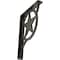 Ekena Millwork Austin Wrought Iron Bracket, (Single center brace), Antiqued Warm Silver 1 1/2"W x 7 1/2"D x 10"H BKTM01X07X10SAUAWS - alternate 1